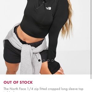 North Face 1/4 Zip Long Sleeve Top